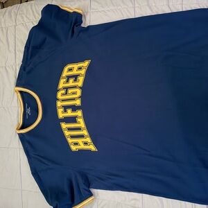 Tommy Hilfiger Blue Tee with Yellow Lettering